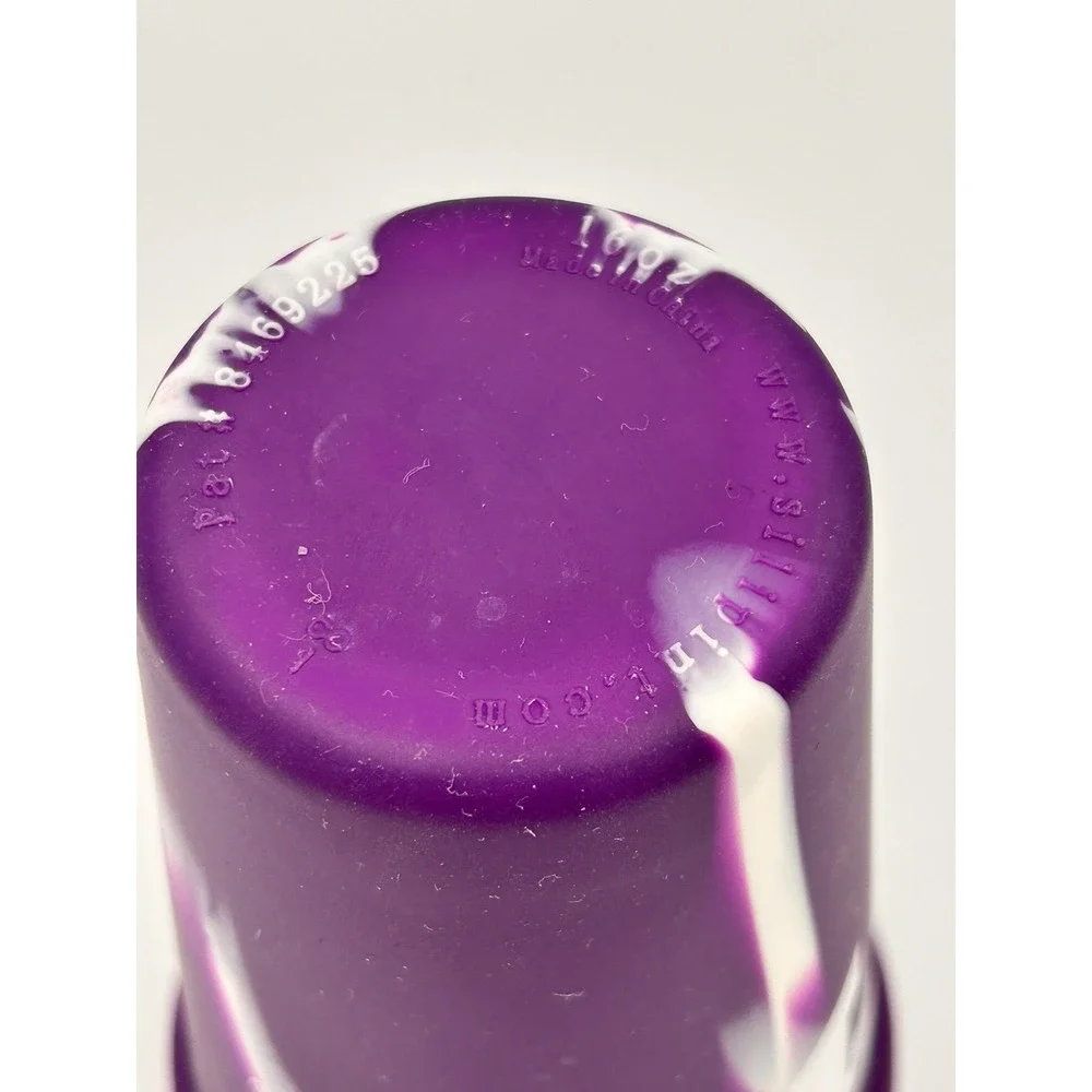 SiliPint 16 Oz Silicone Cup Tie Dye Rainbow Flexible TCU Frogs Purple Game Day